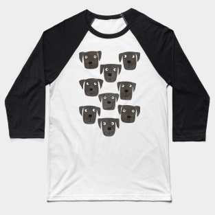 Black Labrador Retriever Baseball T-Shirt